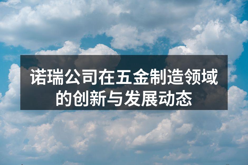 诺瑞公司在五金制造领域的创新与发展动态